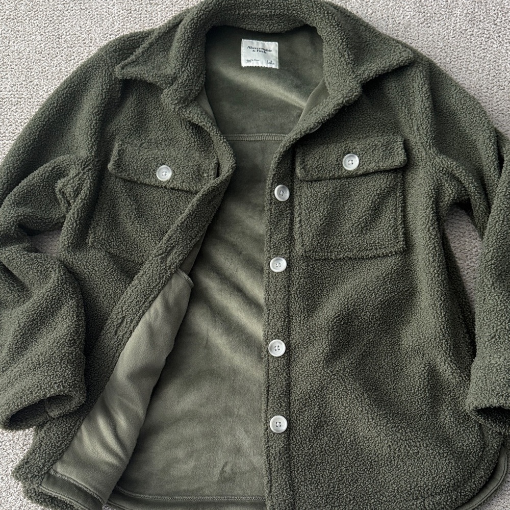Universal Thread Dark Green Teddy Jacket - image 1